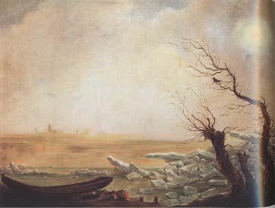 Carl Gustav Carus Boat Trapped in Blocks of Ice (mk10) oil painting image